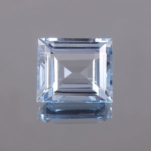 AAA Flawless Blueish Aquamarine Loose Emerald Cut Gemstone, Excellent Quality Fashion Aquamarine Jewelry & Ring Making Product 10x9 MM