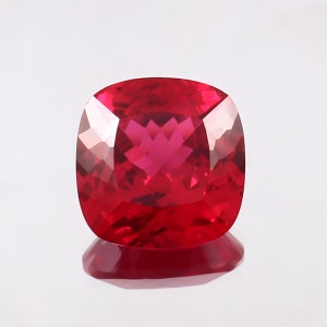 AAA 8x8 MM Flawless Mozambique Blood Red Ruby Loose Cushion Gemstone Cut Nice Luster Quality, Ruby Fashion Jewelry & Ring Making Product