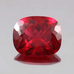 AAA Flawless Mozambique Blood Red Ruby Loose Cushion Gemstone Cut Beautiful Luster Quality ,Fashion Jewelry Making Product 20x17x9MM