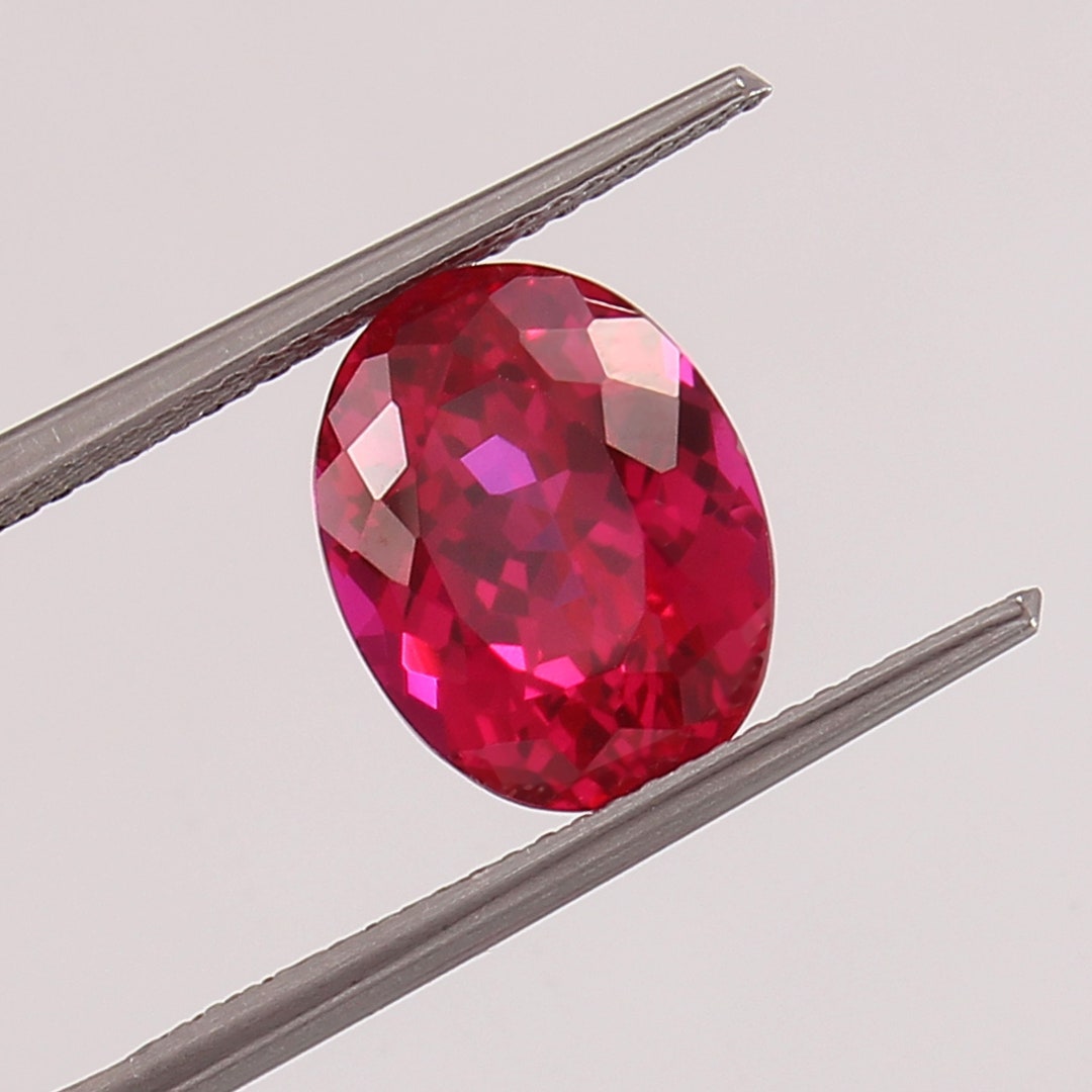 A Bleeding Ruby AAA Flawless Mozambique Blood Red Ruby Loose Oval Gemstone Cut ...