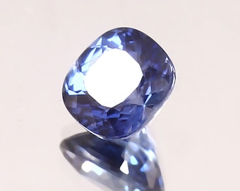 AAA Royal Blue Sapphire: 2.10 Ct Cushion Cut Loose Gemstone