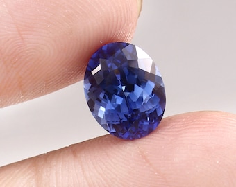AAA Royal Blue Sapphire Oval Cut Gemstone: 12x10 mm Loose Stone
