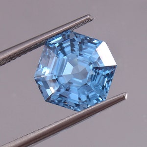 AAA 7x7 MM Flawless Sky Blue Aquamarine Loose Asscher Cut Gemstone Excellent Quality, Beautiful Fashion Jewelry & Ring Making Product