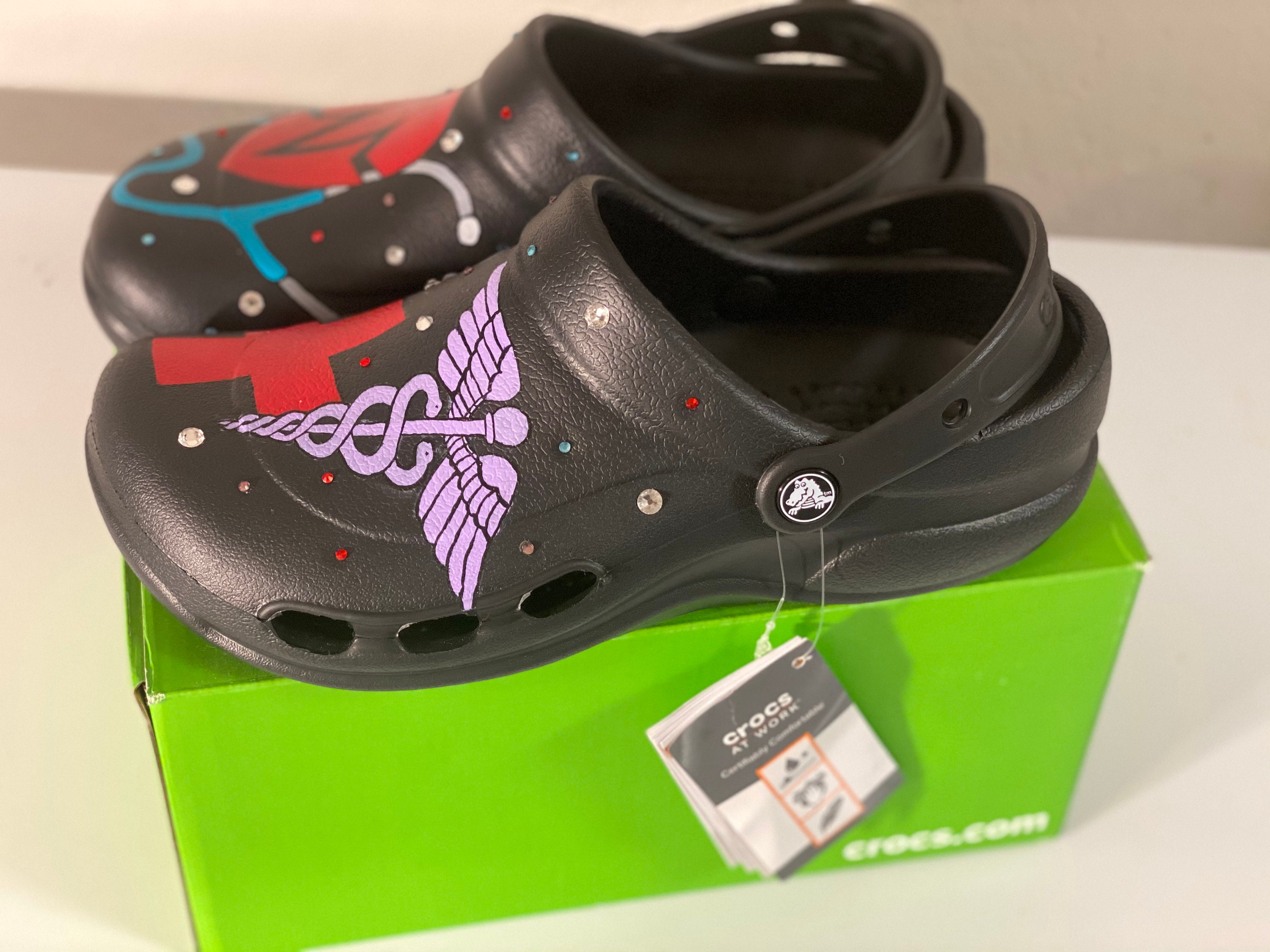 Custom medical crocs Etsy