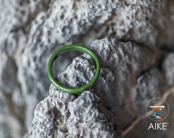 Porcelain Ring - minimalist ring - ceramic ring - porcelain jewellery - Wedding Ring - green ceramic ring - Friendship Ring - Thumb Ring