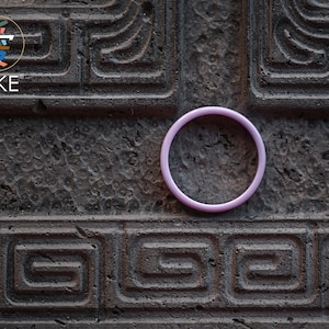 Lilac Porcelain Minimalist Ring - Hypoallergenic Jewellery - Thumb Ring - Simple Wedding Band