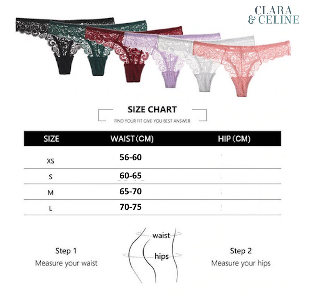 TRANSPARENT Low-taille Thong Lingerie for Women Underwear G-string