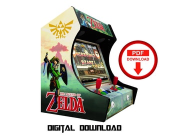 Zelda Bartop Arcade Cabochon Kunstwerk, Vinyl-Grafik (digitaler Download)