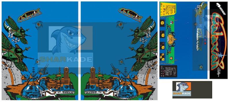 Galaxian Arcade Cabinet Machine Artwork Graphics Vinyl Arcade - Etsy