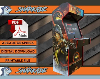 Mortal Kombat Arcade Cabinet Artwork (Digital Download)
