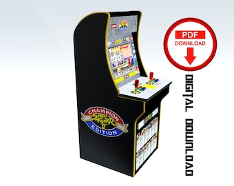 Street Fighter Arcade1up Cabinet Artwork, Graphics Stickers (PDF Download)