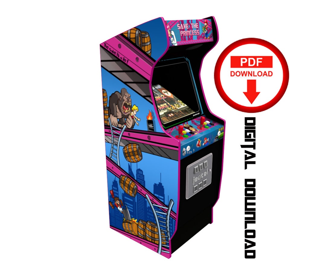 Donkey Kong Arcade Machine Artwork Graphics Vinyl, Arcade