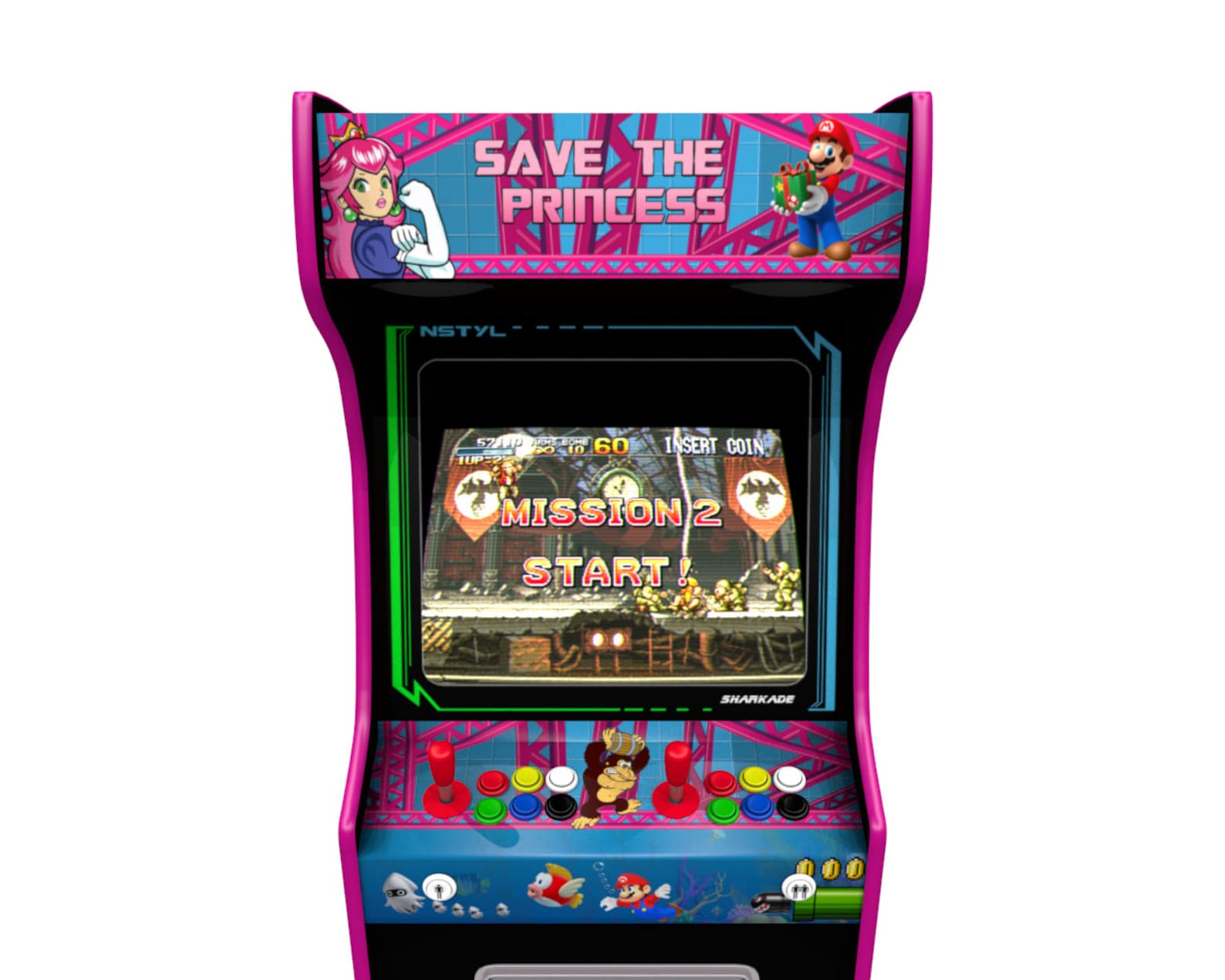 Donkey Kong Arcade machine artwork graphics vinyl Etsy