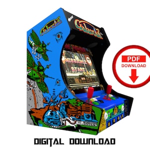 Galaxian Arcade cabinet machine artwork graphics vinyl, arcade cabinet Graphics Artwork stickers decals