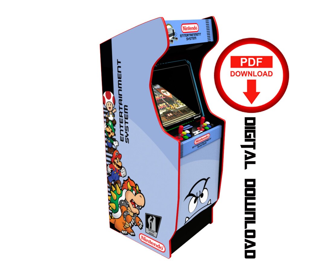 Mario Bros Arcade Cabinet Machine Artwork Graphics Vinyl, Arcade ...