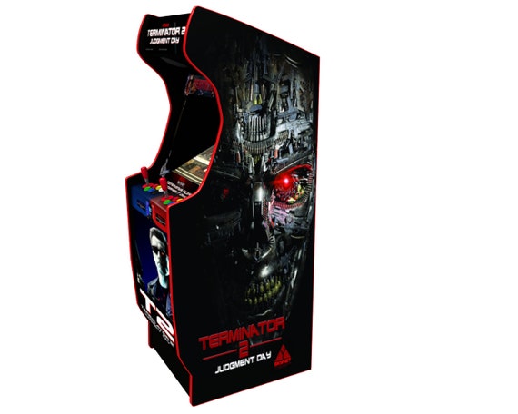 Terminator  graphic Arcade Artwork Marquee Stickers Graphic All Sizes 