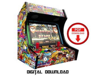 Stickerbomb Bartop Arcade Schrank Grafik (Digitaler Download)