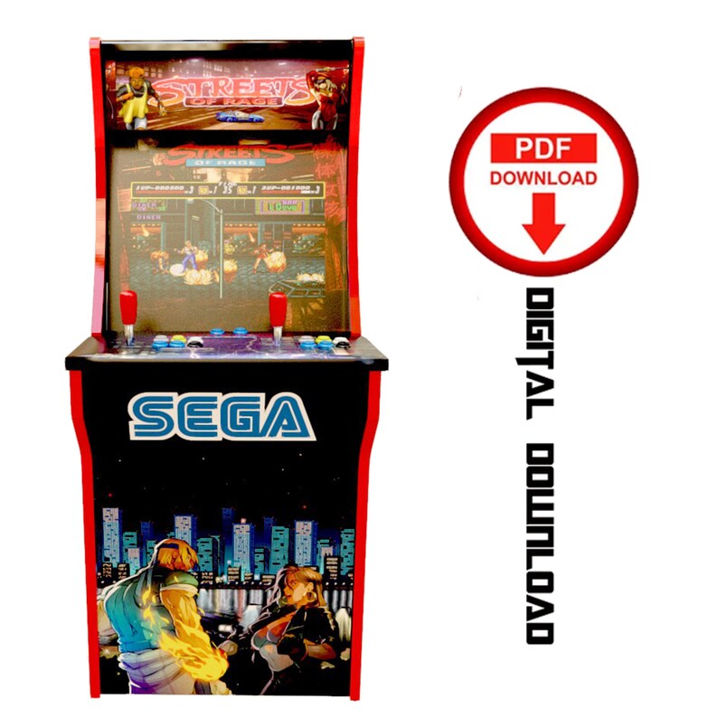 Street of Rage Arcade1up Cabinet Machine Artwork Graphics Pdf Download ...