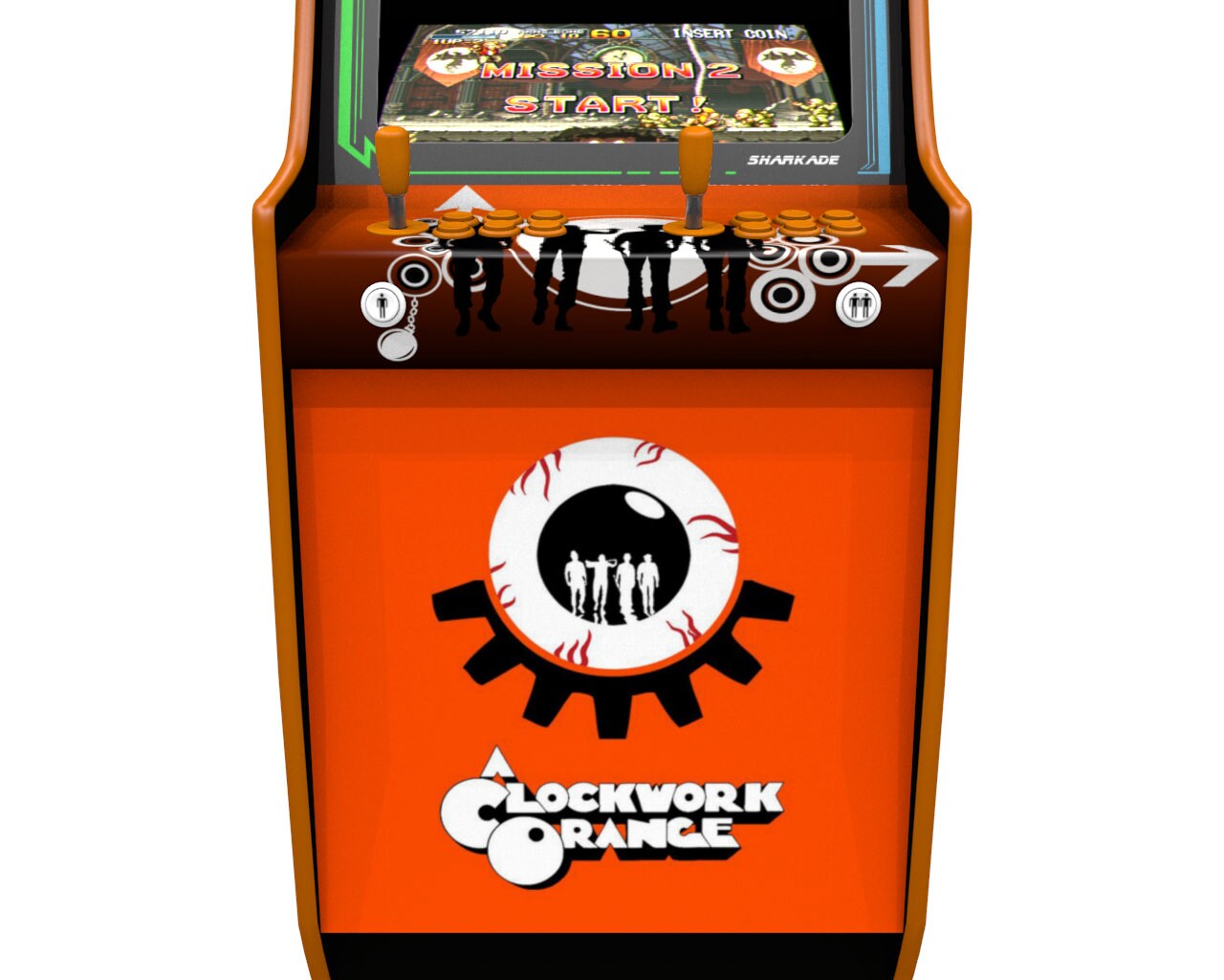 Uhrwerk Orange Arcade Schrank Maschine Kunstwerk Grafiken | Etsy