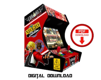 Neogeo Arcade Cabinet Artwork Graphics, Bartop Design (Digital Download)