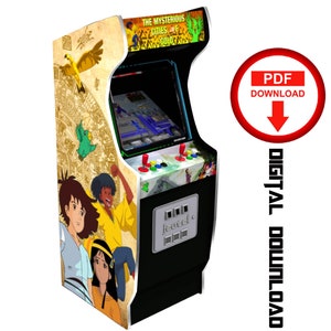 The mysterious cities of gold  Arcade cabinet machine artwork graphics vinyl, arcade cabinet Graphics Artwork stickers decals
