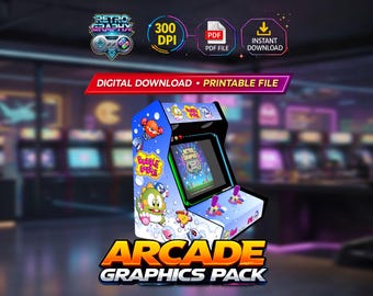 Bubble Bobble Arcade Graphics Pack – Bartop Cabinet Artwork (Digital Download)