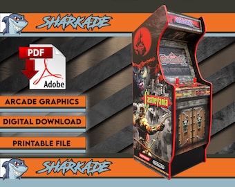 Castlevania Arcade Cabinet Graphics, Vinyl Stickers Decals (Digital File Download)