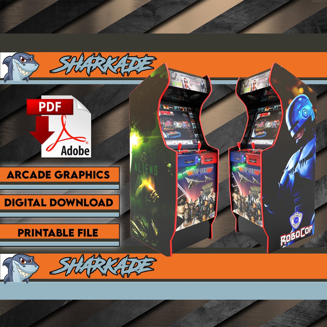 MOVIE TRIBUTE Arcade Machine Artwork Digital Graphic Download