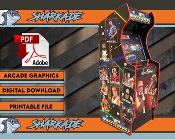 Wrestlefest WWE Arcade Cabinet Graphics, Vinyl Artwork (Digital Download)