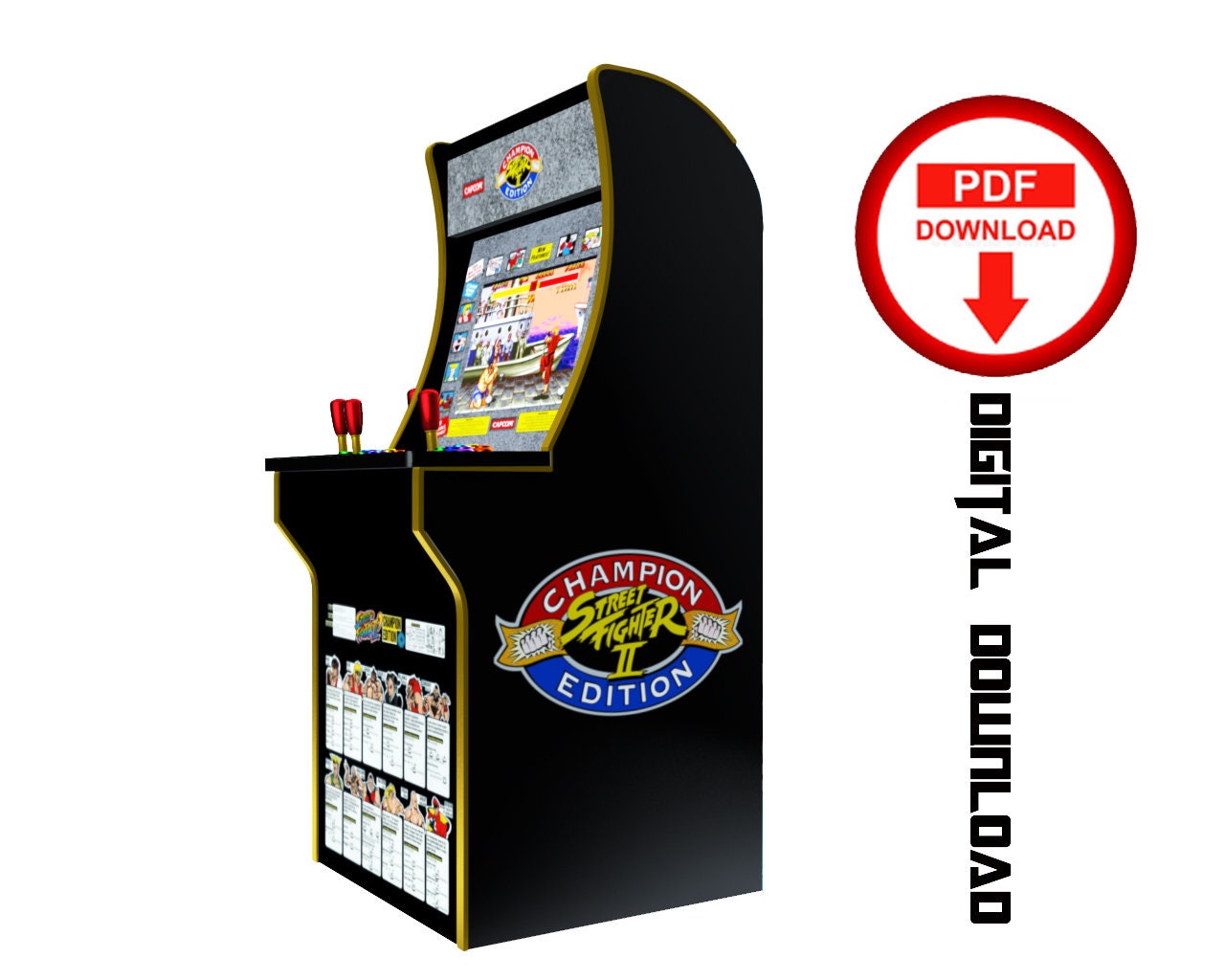 Buy King of Fighter Arcade1up Cabinet Machine Artwork Graphics Pdf Online  in India 