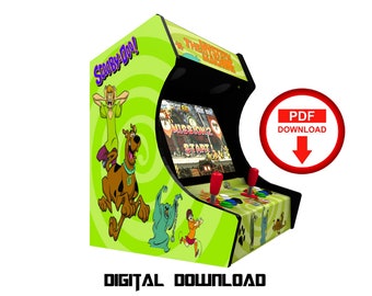 Scooby Doo Arcade Cabinet Graphics, Bartop Artwork (Digital Download)