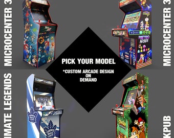 Illustration personnalisée pour machine d’arcade