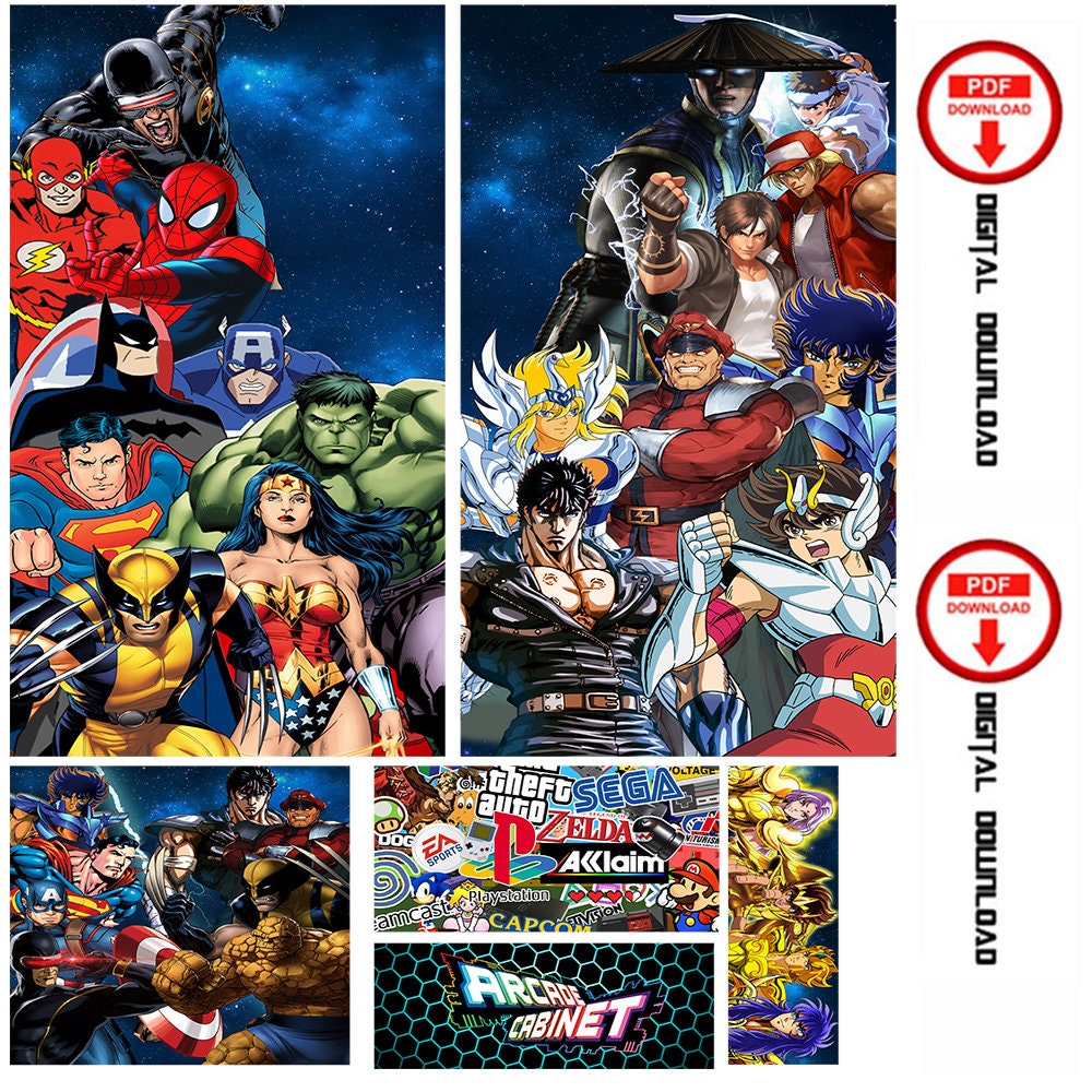 Buy King of Fighter Arcade1up Cabinet Machine Artwork Graphics Pdf Online  in India 