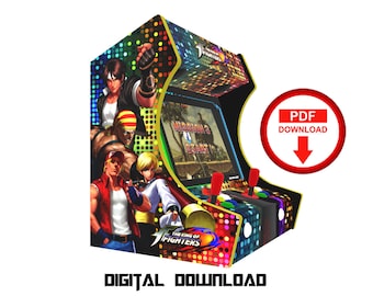 King of Fighters Arcade Cabinet Artwork Graphics (PDF Pattern)