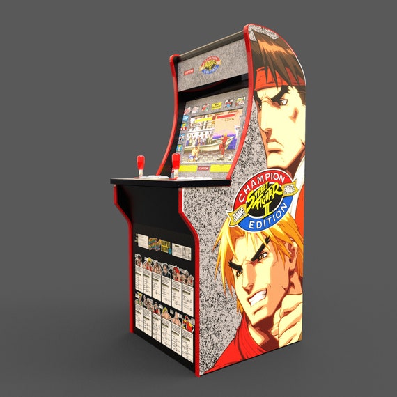 Stickers Street Fighter – Déco Borne D'arcade Modèle 1 – PM88