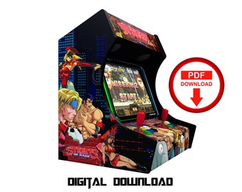 Street of Rage Bartop Arcade Cabinet Artwork (Digital Download)