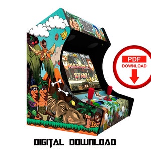 CAVEMAN NINJA Arcade cabinet machine artwork graphics vinyl, arcade cabinet Graphics Artwork stickers decals