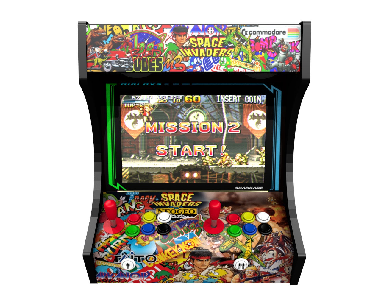 Stickerbomb Bartop Arcade Machine Artwork Graphics Etsy Australia
