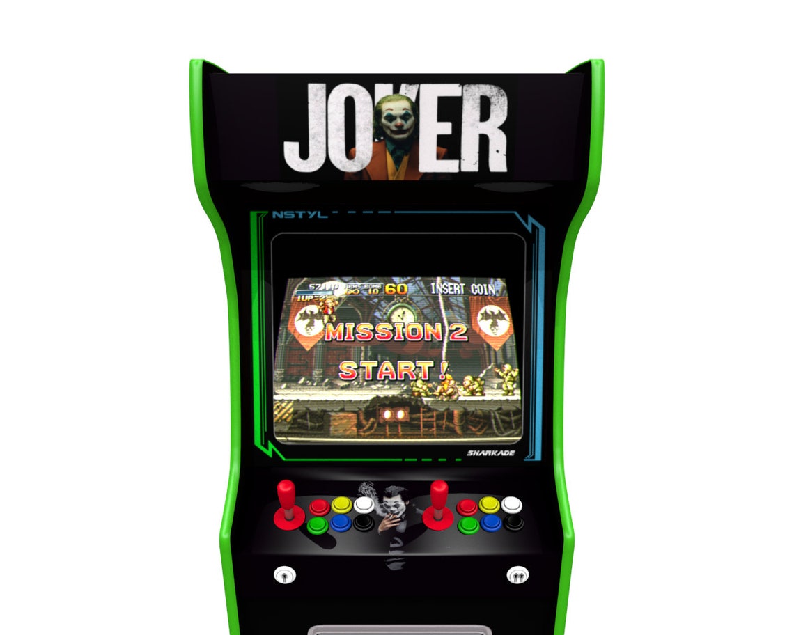 Joker Arcade Machine Artwork Graphics Vinyl Arcade Etsy