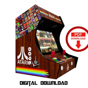 ATARI Arcade cabinet machine artwork graphics vinyl, arcade cabinet Graphics Artwork stickers decals
