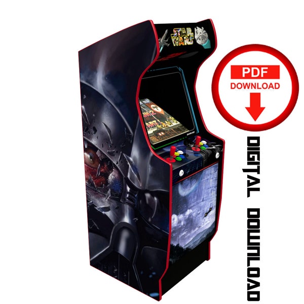 Star wars Arcade cabinet machine artwork graphics vinyl, arcade cabinet Graphics Artwork stickers decals
