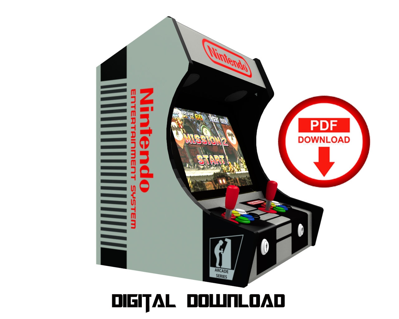 MINICADE Wall Mount or Countertop Home Arcade Machine