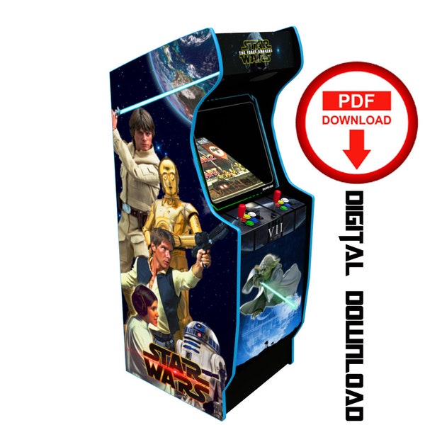 Star Wars model 1 Arcade cabinet machine artwork graphics vinyl, arcade cabinet Graphics Artwork stickers decals