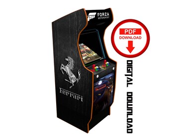 Ferrari Arcade Cabinet Graphics, Vinyl Stickers (Digital Download)