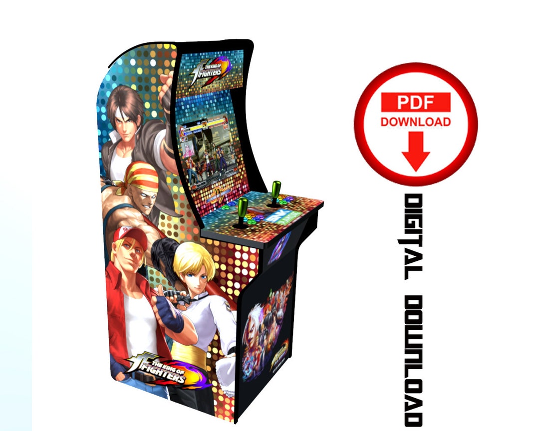 King of Fighter Arcade1up Cabinet Machine Artwork Graphics Pdf 