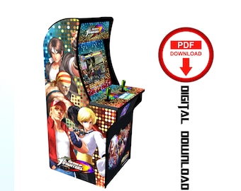 King of Fighters Arcade Cabinet Graphics, Stickers Decals (PDF Download)