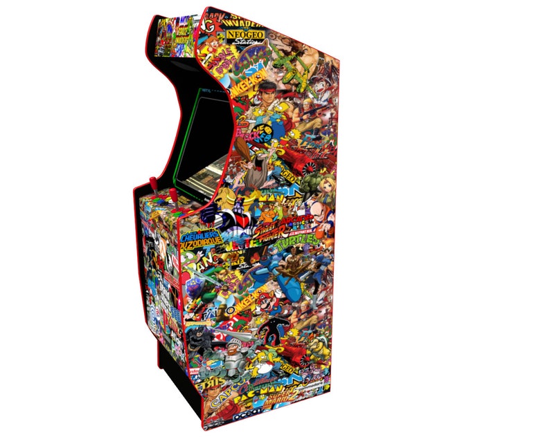 Stickerbomb Arcade cabinet machine artwork gráficos vinilo, arcade ...