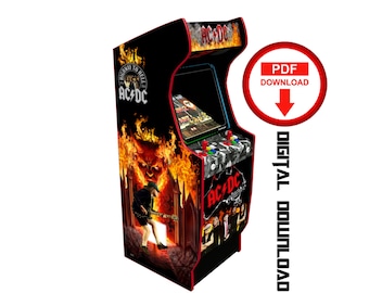 ACDC Arcade Cabinet Artwork Graphics (Digital Download)