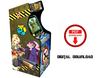 Metal Slug Arcade Cabinet Artwork Graphics, Taito Model (Digital Download)
