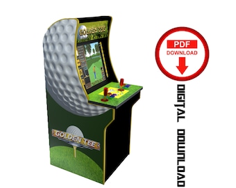 Golf Tee Arcade1up Cabinet Artwork Graphics (PDF Download)